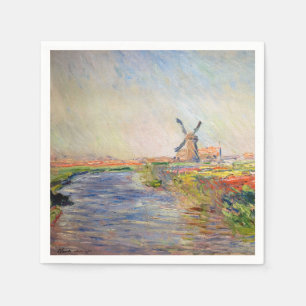Claude Monet - Tulpenfeld in Holland Serviette