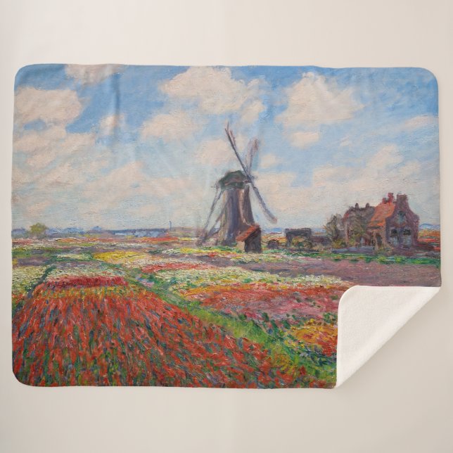 Claude Monet - Tulpenfeld in Holland Sherpadecke (Vorderseite (Horizontal))