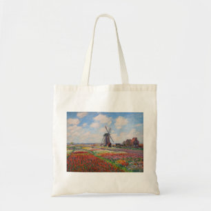 Claude Monet - Tulpenfeld in Holland Tragetasche