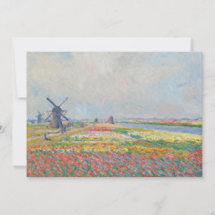 Claude Monet - Tulpenfelder in der Nähe von Den Ha Dankeskarte