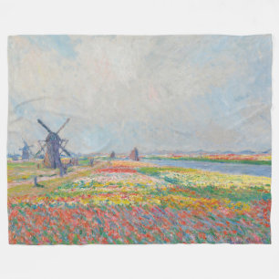 Claude Monet - Tulpenfelder in der Nähe von Den Ha Fleecedecke