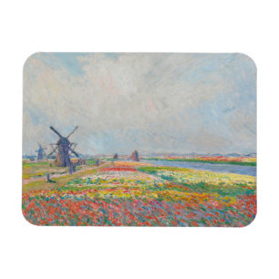 Claude Monet - Tulpenfelder in der Nähe von Den Ha Magnet