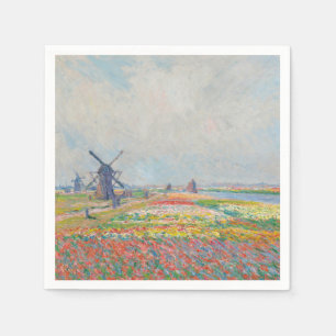 Claude Monet - Tulpenfelder in der Nähe von Den Ha Serviette