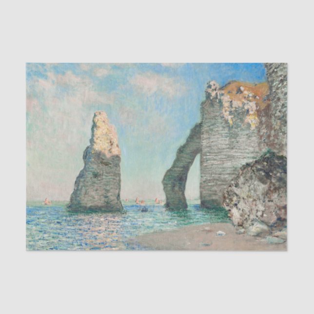 Claude Monet Turquoise Decoupage Seidenpapier (Vorderseite)