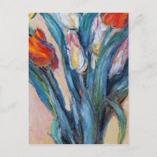 Claude Monet - Vase der Tulipen Postkarte