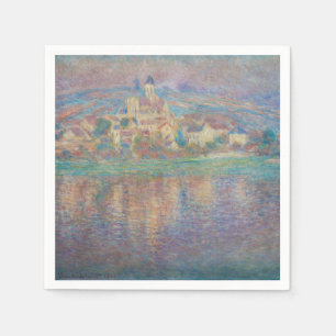 Claude Monet - Vetheuil, Sonnenuntergang Serviette
