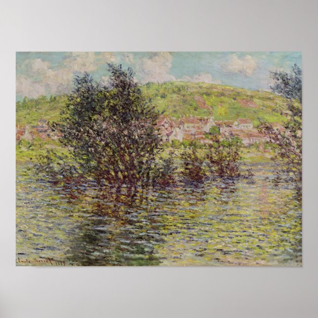 Claude Monet | Vetheuil, View from Lavacourt, 1879 Poster (Vorne)