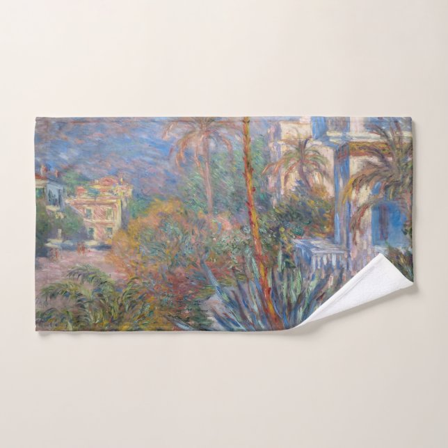 Claude Monet - Villas in Bordighera Badhandtuch Set (Handtuch)
