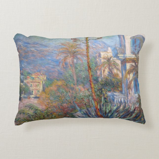 Claude Monet - Villas in Bordighera Dekokissen (Vorderseite)