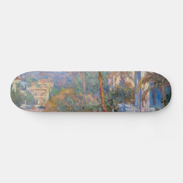 Claude Monet - Villas in Bordighera Skateboard (Horizontal)