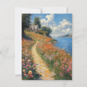 Claude Monet Vintag Art Postcard Postkarte
