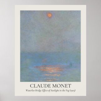 Claude Monet Vintag Wall Art 11x14 Verhältnis Poster