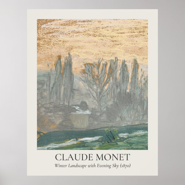 Claude Monet Vintag Wall Art 11x14 Verhältnis Poster (Vorne)