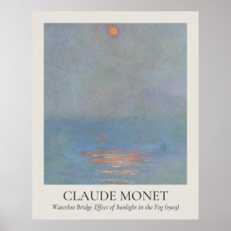 Claude Monet Vintag Wall Art 4x5 Verhältnis Poster