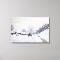 Claude Monet - Warte auf der Snowy Road bei Honfle