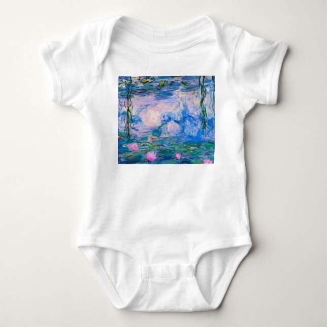 Claude Monet - Wasser-Lilien 1919 Baby Strampler (Vorderseite)