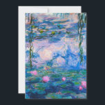 Claude Monet - Wasser-Lilien 1919 Feiertagskarte<br><div class="desc">Claude Monet - Wasser-Lilien 1919. Berühmte Kunstmalerei.</div>