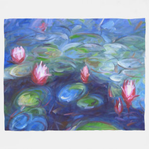 Claude Monet: Wasser-Lilien 2 Fleecedecke