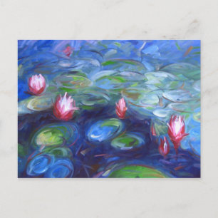 Claude Monet: Wasser Lilien 2 Postkarte