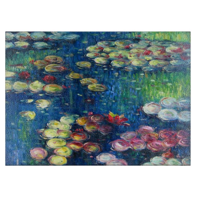 Claude Monet: Wasser-Lilien 3 Schneidebrett (Vorderseite)