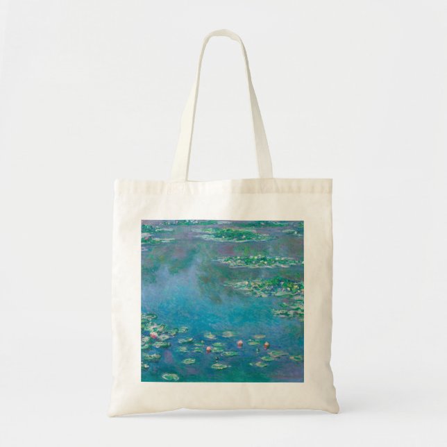 Claude Monet. Wasser Lilien. Französische Impressi Tragetasche (Vorne)