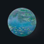 Claude Monet. Wasser Lilien. Französischer Impress Button<br><div class="desc">Claude Monet "Water Lilies" Button.</div>