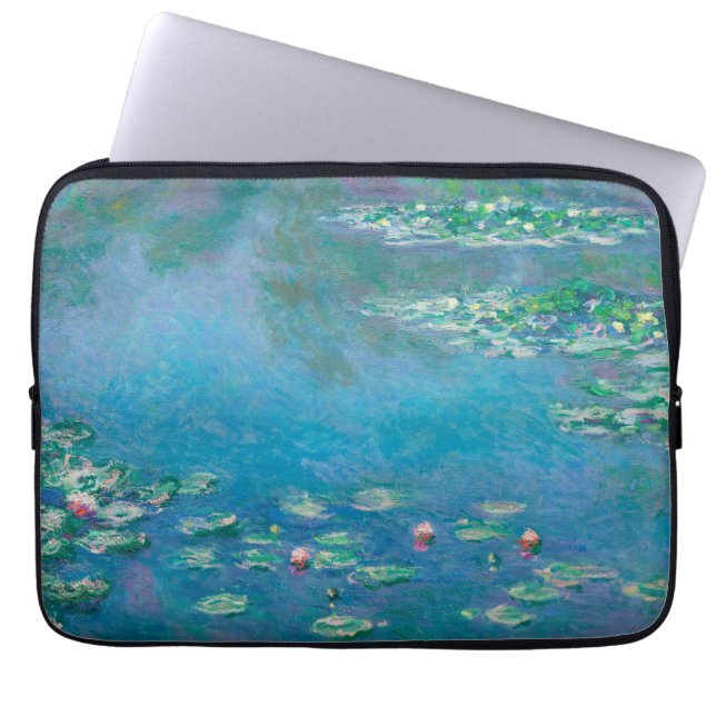Claude Monet. Wasser Lilien. Französischer Impress Laptopschutzhülle (Vorderseite)