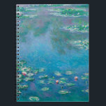Claude Monet. Wasser Lilien. Französischer Impress Notizblock<br><div class="desc">Claude Monet "Water Lilies" Notebook.</div>