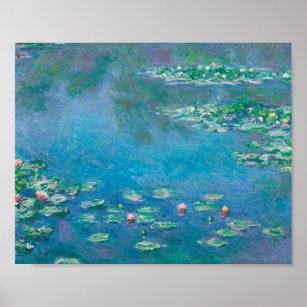 Claude Monet. Wasser Lilien. Französischer Impress Poster