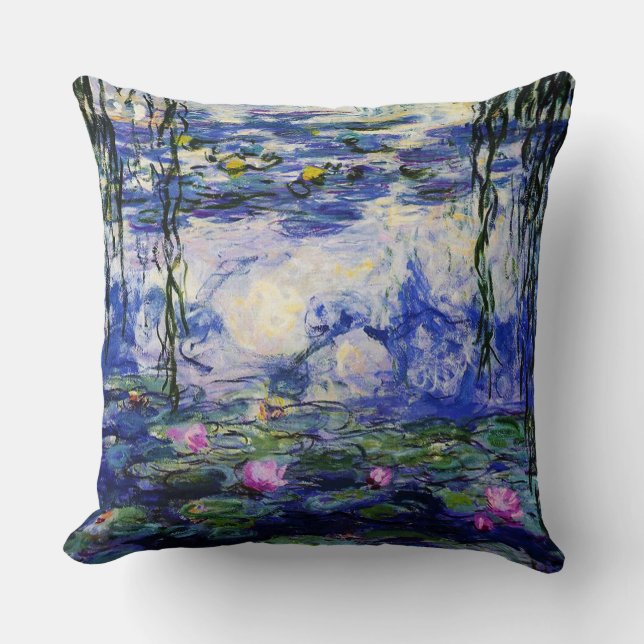 Claude Monet-Wasser-Lilien Kissen (Vorderseite)