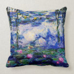 Claude Monet-Wasser-Lilien Kissen<br><div class="desc">Meisterwerk der feinen Kunst durch Claude Monet (1840 - 1926) seine populären Landschaftsmalerei Wasser-Lilien kennzeichnend basiert auf Vielzahl von Blauem, von Grünem und von Lila. Sie stellt ein elegantes Kissen für Fans von Claude Monet her.</div>