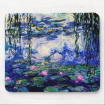 Claude Monet-Wasser-Lilien Mousepad<br><div class="desc">Wasser-Lilien ist eine wunderbare berühmte Landschaftsmalerei, die gemacht wird im Jahre 1916 von Claude Monet (1840 - 1926). Seine Töne von Blauem, von Grünem und von Lila stellt es eine wunderbare Mausunterlage für wirkliche Liebhaber der feinen Kunst her.</div>