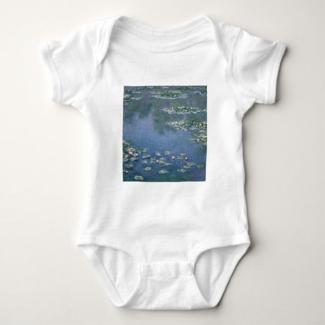 Claude Monet - Wasser-Lilien - Ryerson 1906 Baby Strampler (Vorderseite)