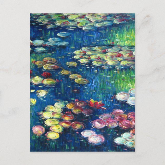 Claude Monet: Wasserilien 3 Postkarte (Vorderseite)