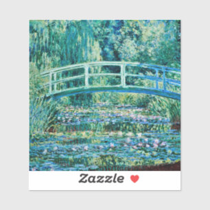 Claude Monet - Wasserläufer und Japanische Brück Aufkleber