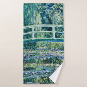Claude Monet - Wasserläufer und Japanische Brück Badehandtuch