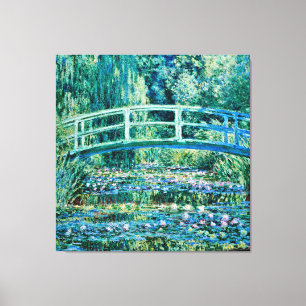 Claude Monet - Wasserläufer und Japanische Brück Leinwanddruck