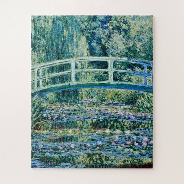 Claude Monet - Wasserläufer und Japanische Brücke (Vertikal)