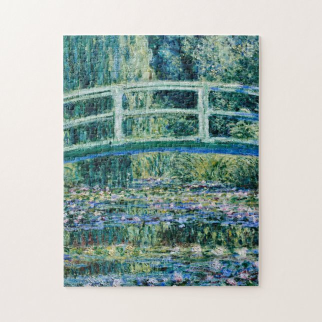 Claude Monet - Wasserläufer und Japanische Brücke (Vertikal)