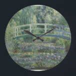 Claude Monet - Wasserläufer und Japanische Brücke Große Wanduhr<br><div class="desc">Claude Monet - Wasserläufer und Japanische Brücke</div>
