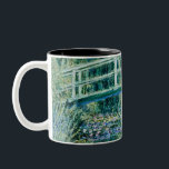 Claude Monet - Wasserläufer und Japanische Brücke Zweifarbige Tasse<br><div class="desc">Claude Monet - Wasserläufer und Japanische Brücke (1899)</div>