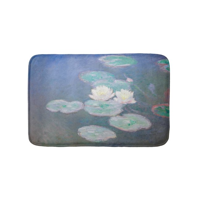 Claude Monet - Wasserlilien, Abend-Effekt Badematte (Vorderseite)