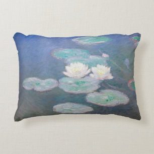Claude Monet - Wasserlilien, Abend-Effekt Dekokissen