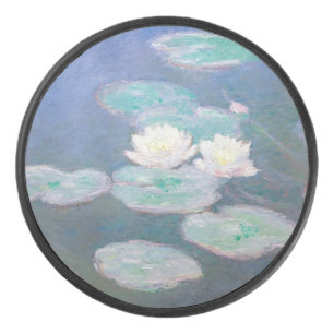 Claude Monet - Wasserlilien, Abend-Effekt Eishockey Puck