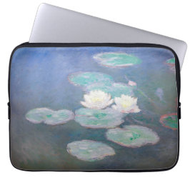 Claude Monet - Wasserlilien, Abend-Effekt Laptopschutzhülle