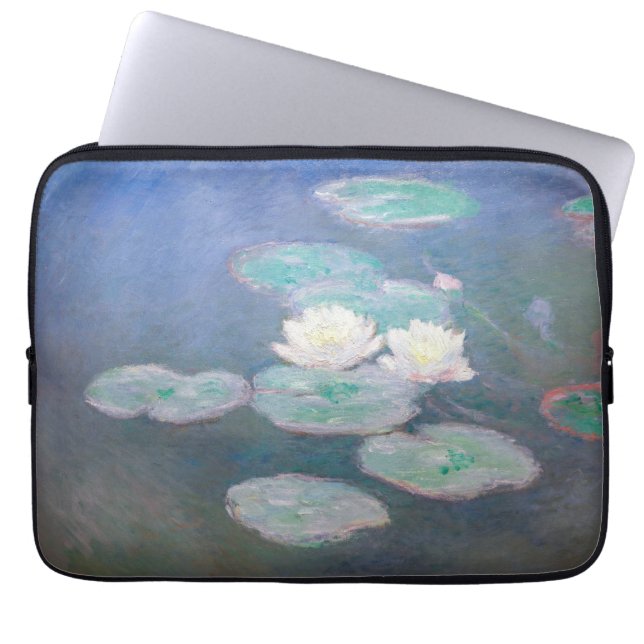 Claude Monet - Wasserlilien, Abend-Effekt Laptopschutzhülle (Vorderseite)