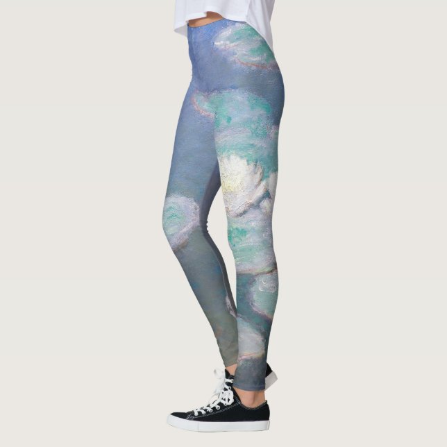 Claude Monet - Wasserlilien, Abend-Effekt Leggings (Links)