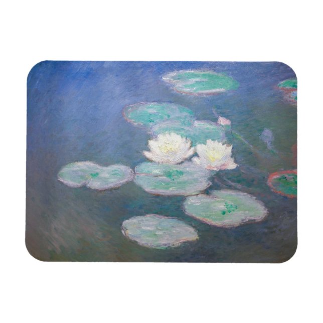 Claude Monet - Wasserlilien, Abend-Effekt Magnet (Horizontal)