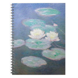 Claude Monet - Wasserlilien, Abend-Effekt Notizblock