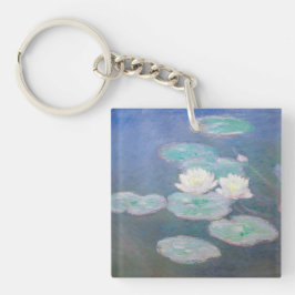 Claude Monet - Wasserlilien, Abend-Effekt Schlüsselanhänger
